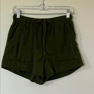 Zenana Outfitters Dark Green Athletic Shorts